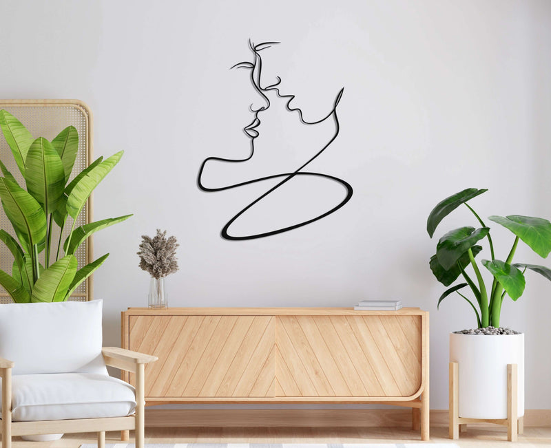 Lovers Metal Wall Art