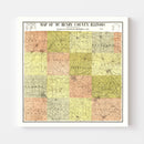 Vintage Map of McHenry County, Illinois 1903