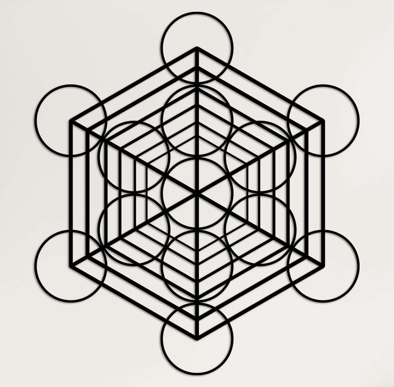 Metatron Cube Metal Wall Art