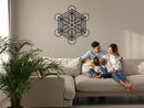 Metatron Cube Metal Wall Art