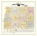 Vintage Map of Franklin County, Illinois 1900
