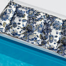 Outdoor Bench Cushions With Secure Tie Down Straps - Blue / Multi by HouseOfZazla