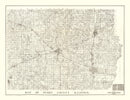 Vintage Map of Perry County, Illinois 1908