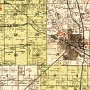 Vintage Map of Jefferson County, Illinois 1900