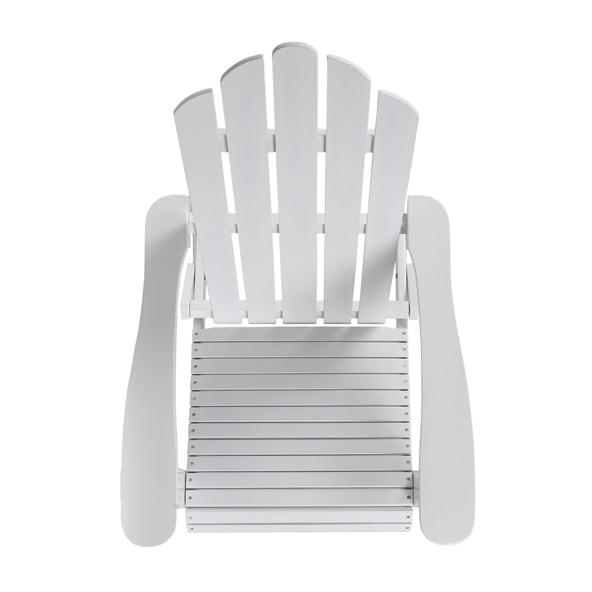 Aurascape Outdoor Acacia Wood Foldable Adirondack Chair, photo 7 of 18
