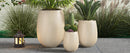 U_STYLE Lightweight Round MGO Outdoor Planter Set - 3 Sizes by HouseOfZazla
