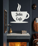 Cafe Monogram Metal Wall Art