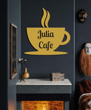 Cafe Monogram Metal Wall Art