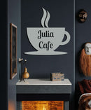 Cafe Monogram Metal Wall Art