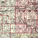 Vintage Map of Carroll County, Indiana 1898
