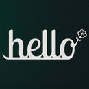 Hello Metal Wall Art