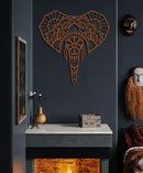 Mandala Elephant  Metal Wall Art