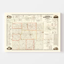 Vintage Map of Randolph County, Indiana 1865