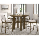 Crispin - Upholstered Counter Side Chair (Set of 2) - Brown by HouseOfZazla
