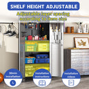 Metal Garage Storage Cabinet With Wheels Heavy Duty Tool Storage Cabinet - Brushed Nickel by HouseOfZazla