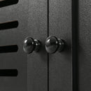 5-in-1 Entryway Bench with Shutter-shaped doors, Coat Rack, Cushion and 4 Sturdy Hooks, 47.2" Wide Hall Tree with Storage Bench for Hallway, Entryway, Living Room