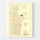 Vintage Map of Vermillion County, Indiana 1872