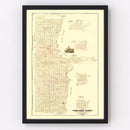 Vintage Map of Vermillion County, Indiana 1872