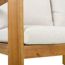 Outdoor 3pcs Acacia Sectional Patio Sofa Set