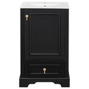 Bathroom Vanity With Sink, Soft Close Door, Adjustable U-Shaped Shelf