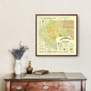 Vintage Map of Jefferson County, Indiana 1900