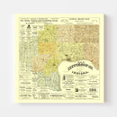Vintage Map of Jefferson County, Indiana 1900