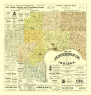 Vintage Map of Jefferson County, Indiana 1900