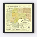 Vintage Map of Jefferson County, Indiana 1900