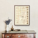 Vintage Map of La Porte County, Indiana 1866
