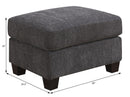 Ottoman - Gray - Wood by HouseOfZazla