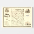 Vintage Map of Greenwood County, Kansas 1877