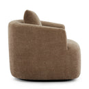 360° Swivel Barrel Sofa Chair With Throw Pillow, Upholstered Accent Chair by HouseOfZazla