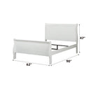 Louis Philippe Sleigh Style Bed