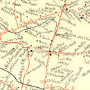 Vintage Map of Larue County, Kentucky 1899