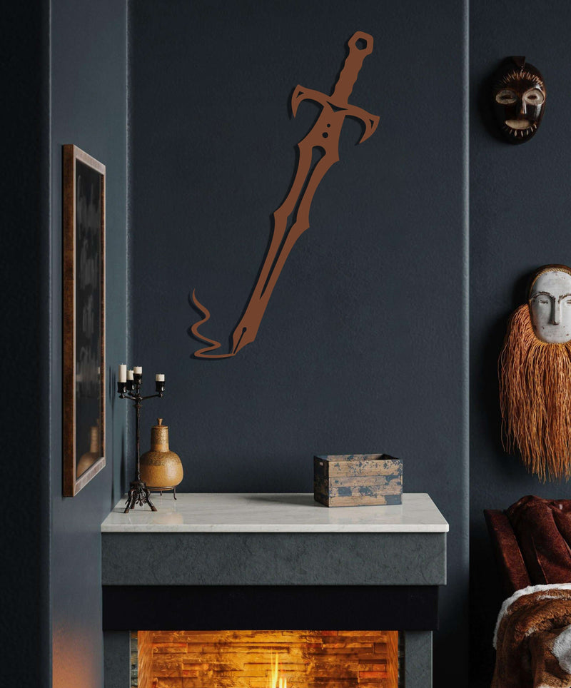 Sword Pen Metal Wall Art