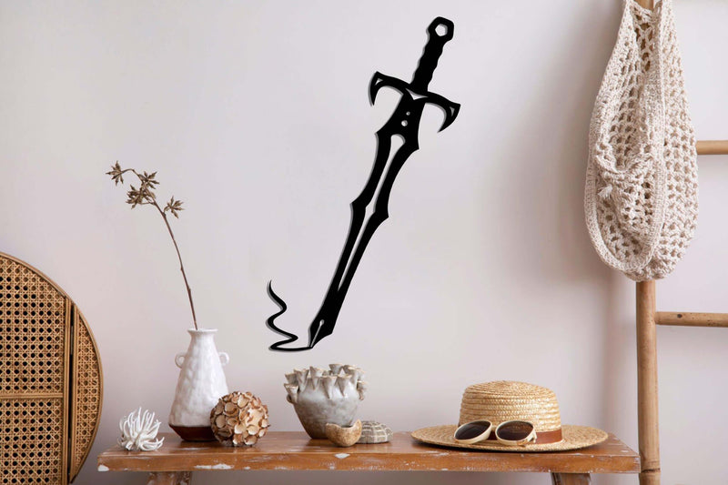 Sword Pen Metal Wall Art