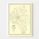Vintage Map of Fayette County, Kentucky 1891