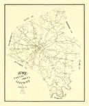 Vintage Map of Fayette County, Kentucky 1891