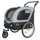 2-in-1 Bike Trailer & Pet Stroller for Dogs up to 110lbs by HouseOfZazla