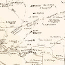 Vintage Map of Woodford County, Kentucky 1870