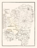 Vintage Map of Woodford County, Kentucky 1870