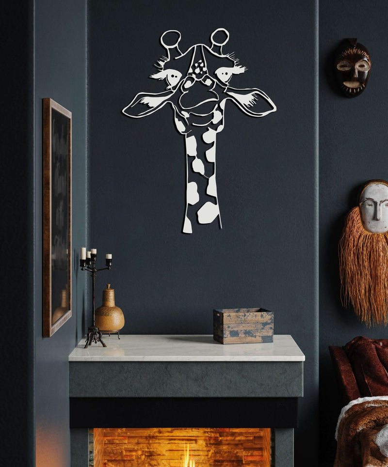 Criminal Giraffe Metal Wall Art