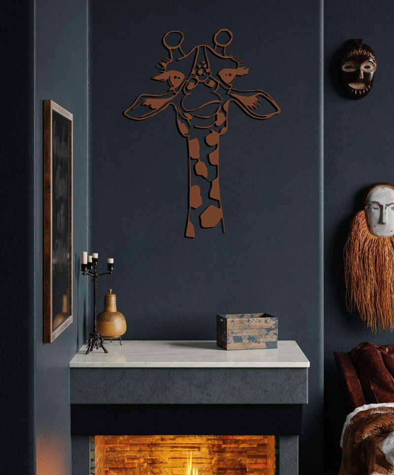 Criminal Giraffe Metal Wall Art