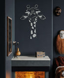 Criminal Giraffe Metal Wall Art