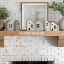 Wooden Village Houses, Pick Your Color | Set of 2 by Decor Steals