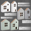 Wooden Village Houses, Pick Your Color | Set of 2 by Decor Steals
