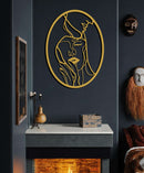 Minimal Gentleman And Lady Art Metal Wall Art