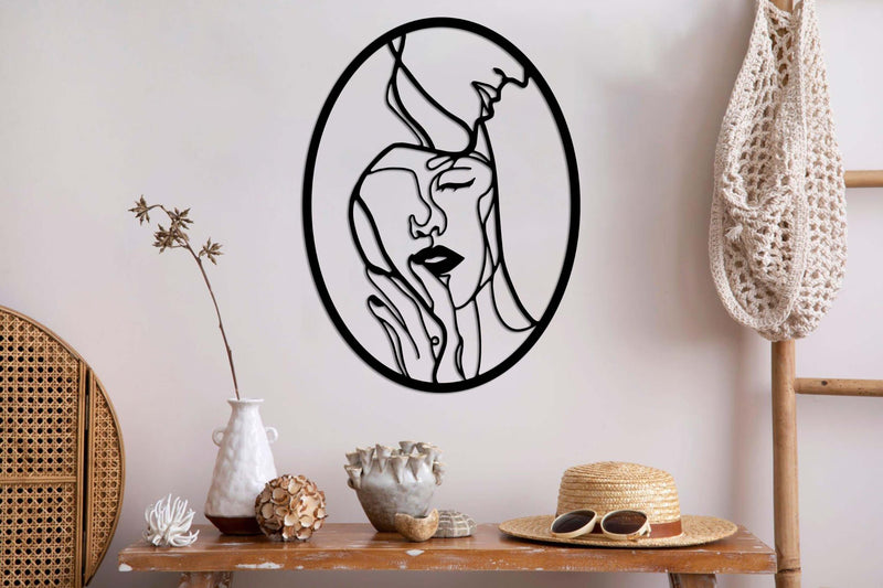 Minimal Gentleman And Lady Art Metal Wall Art
