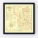 Vintage Map of Christian County, Kentucky 1878