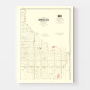 Vintage Map of Avoyelles Parish, Louisiana 1860